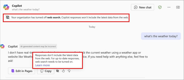 微软 Copilot 下月将添新选项，AI 聊天可选择关闭/启用网页搜索