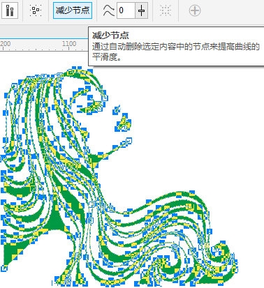 CorelDRAW怎么减少曲线对象中的重复节点