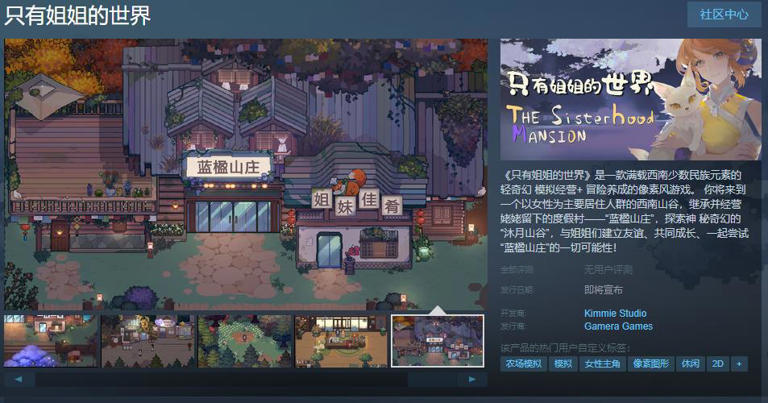 像素游戏《只有姐姐的世界》Steam页面上线 发售日待定