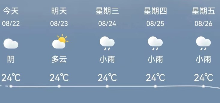 显示降水概率