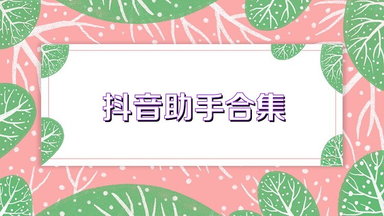 抖音助手合集